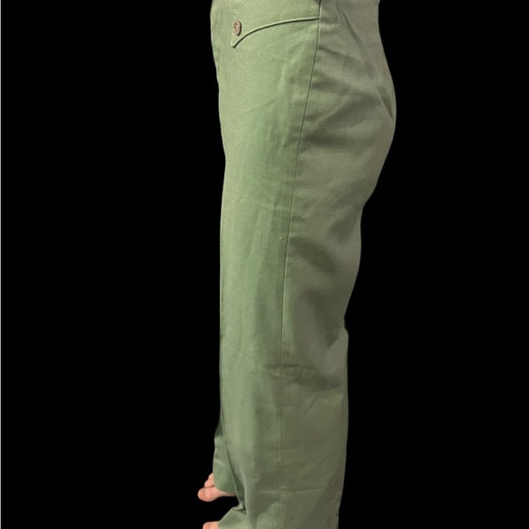 Very cool sage green vintage 70s flair pants - Picture 2 of 8